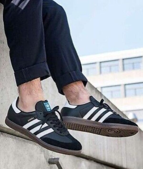 First Copy Adidas Originals Samba “Black” | Premium Unisex Lifestyle Sneakers - Image 3