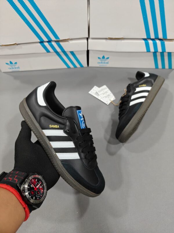 First Copy Adidas Originals Samba “Black” | Premium Unisex Lifestyle Sneakers - Image 5