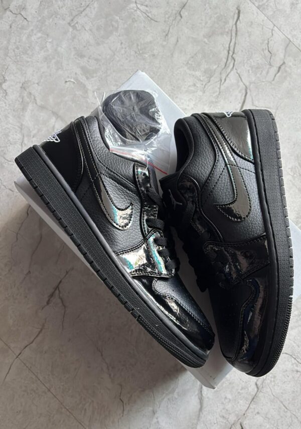 First Copy Air Jordan 1 Low Black Croc Patent | Premium Sneaker - Image 2
