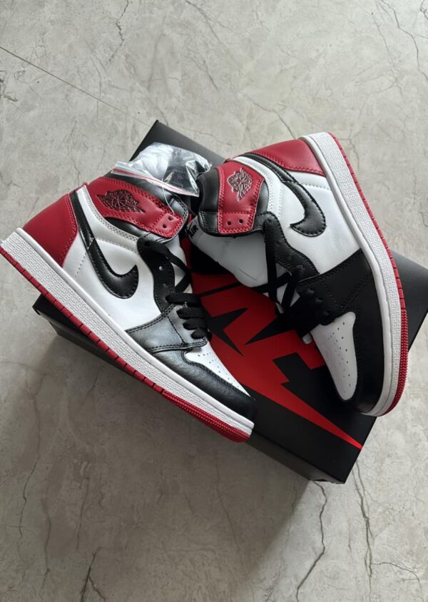First Copy Air Jordan 1 Retro Black Red | Semi UA Premium Leather Quality - Image 2