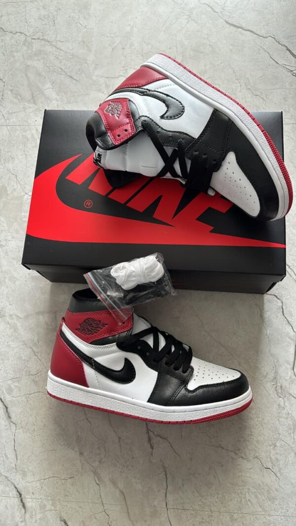 First Copy Air Jordan 1 Retro Black Red | Semi UA Premium Leather Quality - Image 3