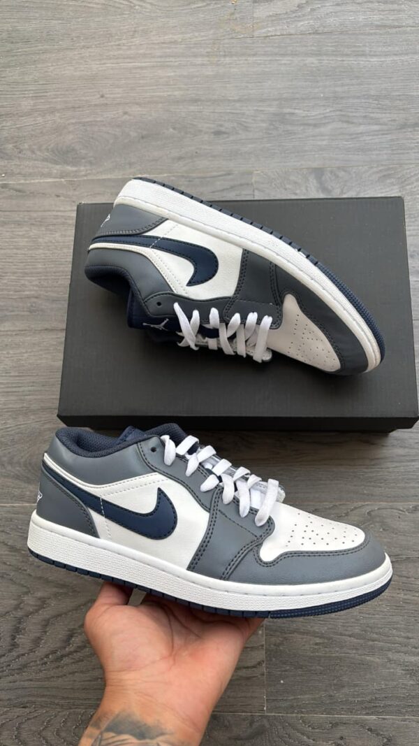 First Copy Air Jordan Cut Low Grey Blue | Premium Lifestyle Shoe