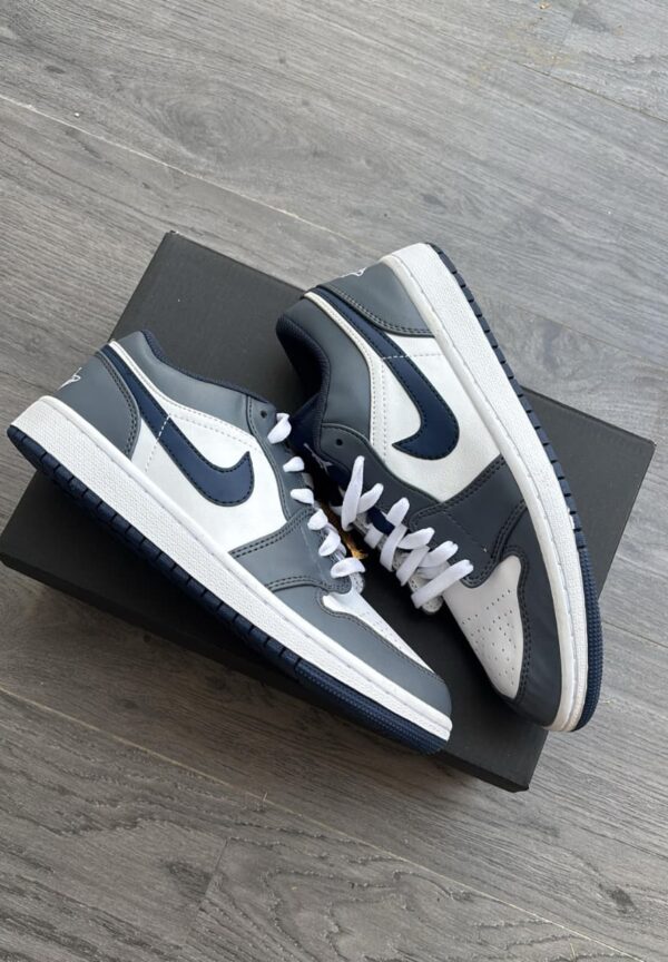 First Copy Air Jordan Cut Low Grey Blue | Premium Lifestyle Shoe - Image 2
