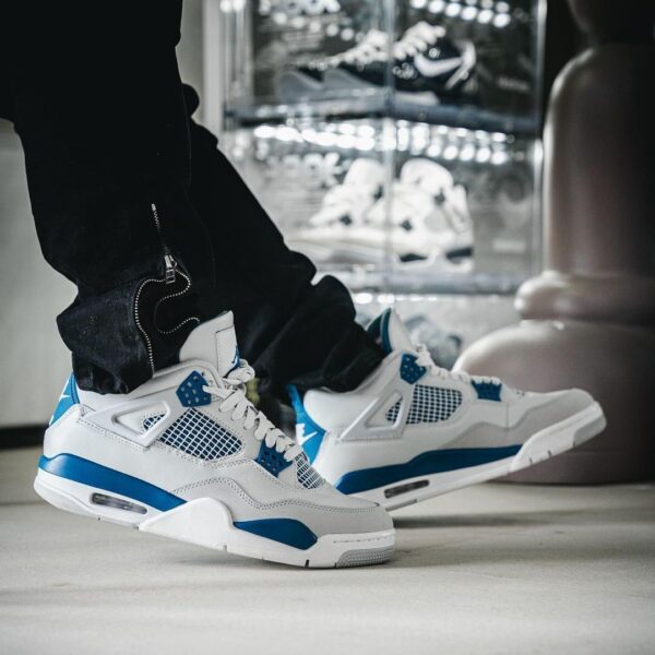 First Copy Air Jordan Retro 4 Military Blue | Premium OG Classic Sneaker - Image 2