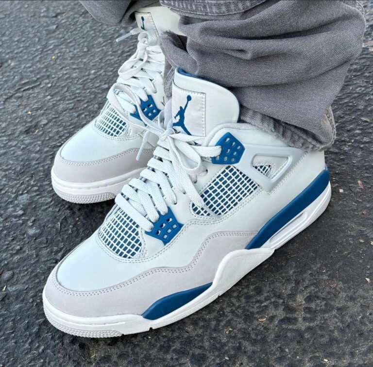 First Copy Air Jordan Retro 4 Military Blue (2)