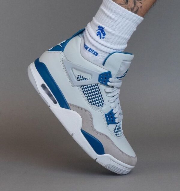 First Copy Air Jordan Retro 4 Military Blue | Premium OG Classic Sneaker - Image 3