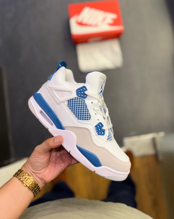 First Copy Air Jordan Retro 4 Military Blue | Premium OG Classic Sneaker - Image 8