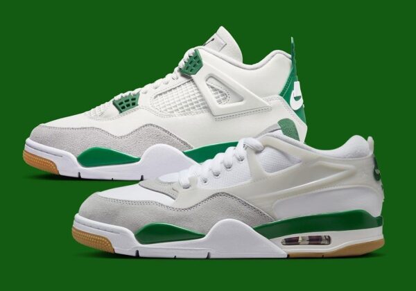 First Copy Air Jordans 4 RM Pine Green – Premium Replica Retro Sneakers - Image 3