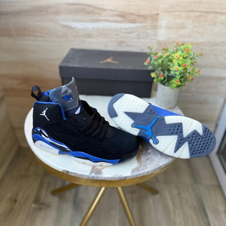 First Copy Air Jordans Retro 6 Jumpman MVP – Black & Blue (4)