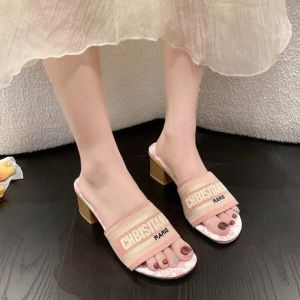 First Copy Christian Dior Block Heels - Image 9