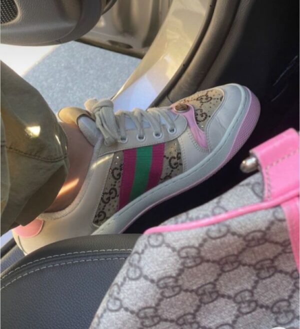 First Copy Gucci Diamond-Studded Sneaker – Luxury Streetwear - Image 2