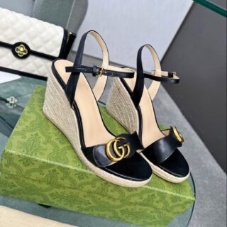 First Copy Gucci Women’s Espadrille Wedge Sandals – Premium Designer