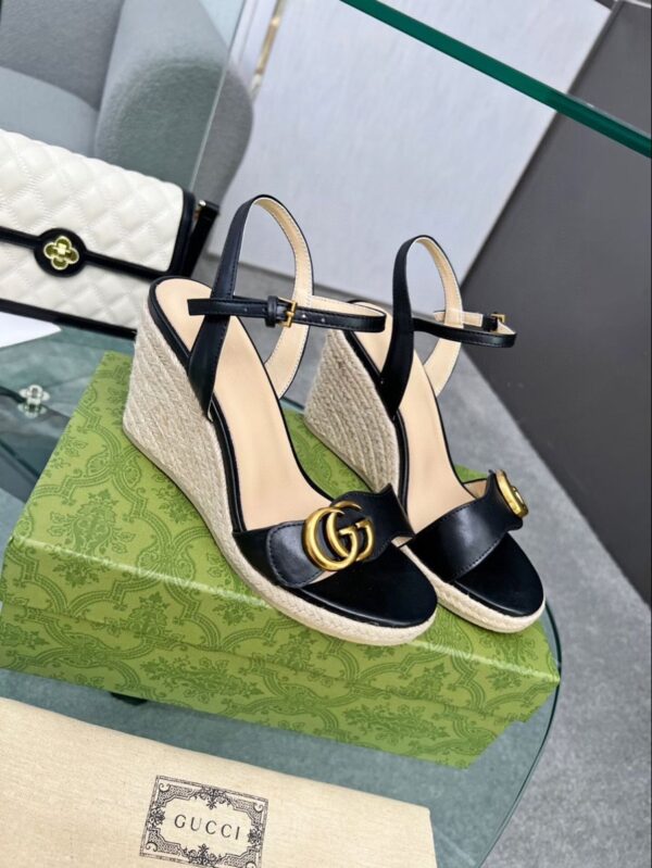 First Copy Gucci Women’s Espadrille Wedge Sandals – Premium Designer