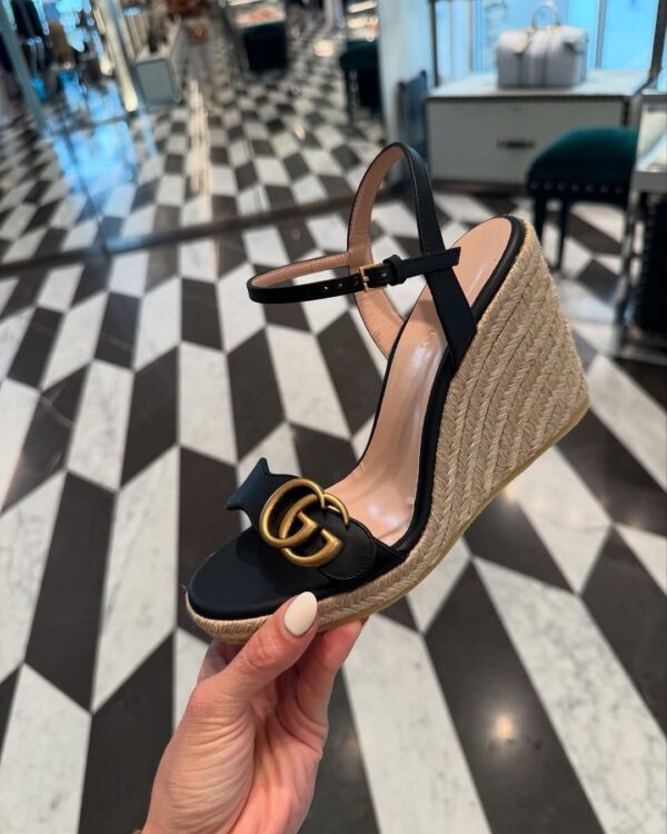 First Copy Gucci Women’s Espadrille Wedge Sandals – Premium Designer - Image 2
