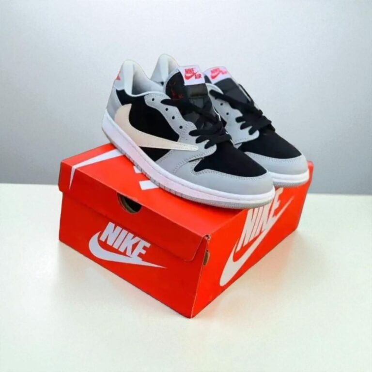 First Copy Nike Air Jordan x Travis Scott Low BlackGrey (1)