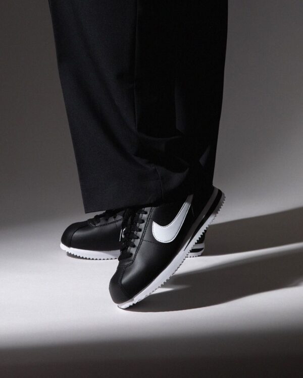 First Copy Nike Cortez Basic Black – Classic Streetwear Sneaker - Image 6