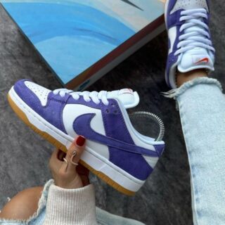 First Copy Nike SB Dunk Low Purple Suede – Premium Streetwear Sneaker