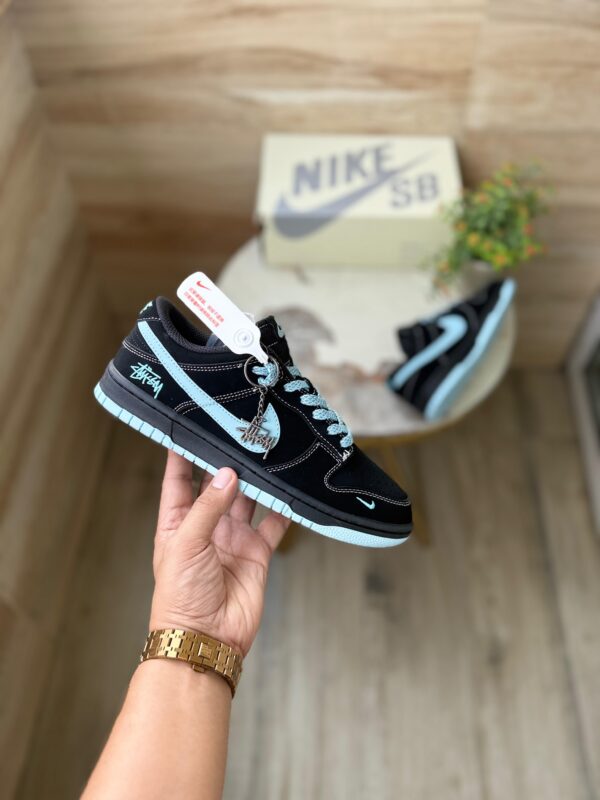 First Copy Nike SB Dunk Stussy Black White 2025 – Premium Street & Skate Sneakers - Image 7