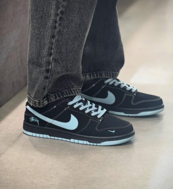 First Copy Nike SB Dunk Stussy Black White 2025 – Premium Street & Skate Sneakers - Image 6