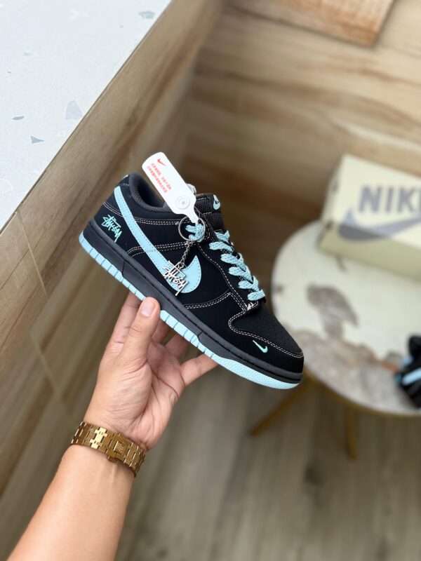 First Copy Nike SB Dunk Stussy Black White 2025 – Premium Street & Skate Sneakers - Image 5