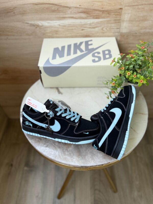 First Copy Nike SB Dunk Stussy Black White 2025 – Premium Street & Skate Sneakers