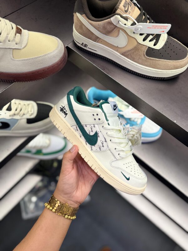 First Copy Nike SB Dunk Stussy White Green 2025 | Premium Streetwear Sneakers - Image 4