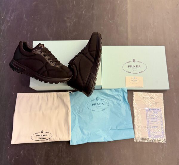 First Copy Prada Milan Sneakers | Premium Luxury Designer Shoes - Image 4