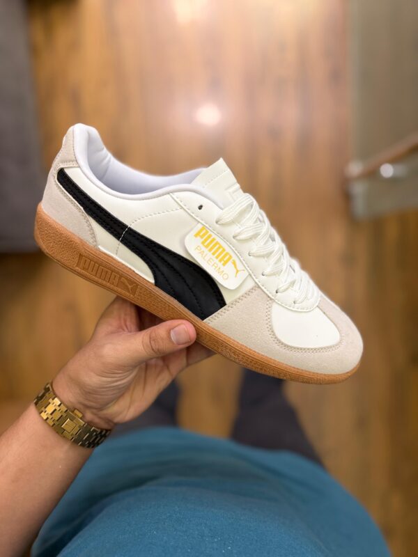 First Copy Puma Palermo OG White Green and Black  Premium Replica Sneakers - Image 4