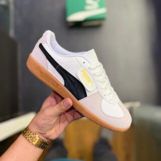 First Copy Puma Palermo OG White Green and Black  Premium Replica Sneakers