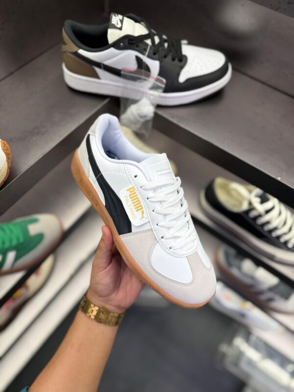 First Copy Puma Palermo OG White Green and Black  Premium Replica Sneakers - Image 2