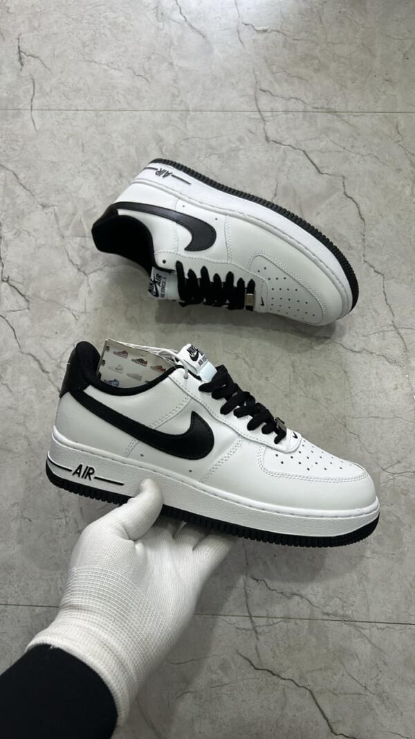 Nike Air Force Originals White with Black Sole – Iconic Streetwear Sneaker - Image 2