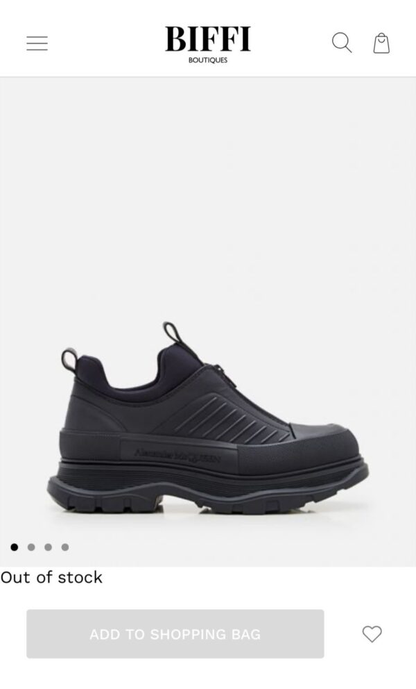 FIRST COPY Alexander McQueen London Triple Black - Image 10