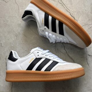 First Copy Adidas Samba Kids Sneakers – White Black Big Sole