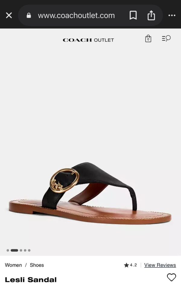 First Copy Coach Women’s Flats – Premium Quality with Original Metal - Image 4