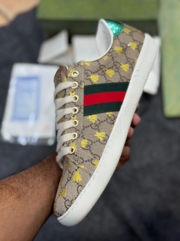 First Copy Gucci ACE Sneakers – Premium Luxury Streetwear Inspired Casual Shoes - Image 2