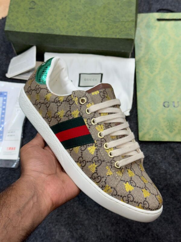 First Copy Gucci ACE Sneakers – Premium Luxury Streetwear Inspired Casual Shoes - Image 3