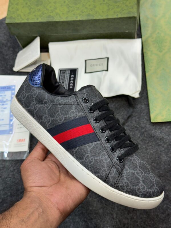 First Copy Gucci ACE Sneakers – Premium Luxury Streetwear Inspired Casual Shoes - Image 8