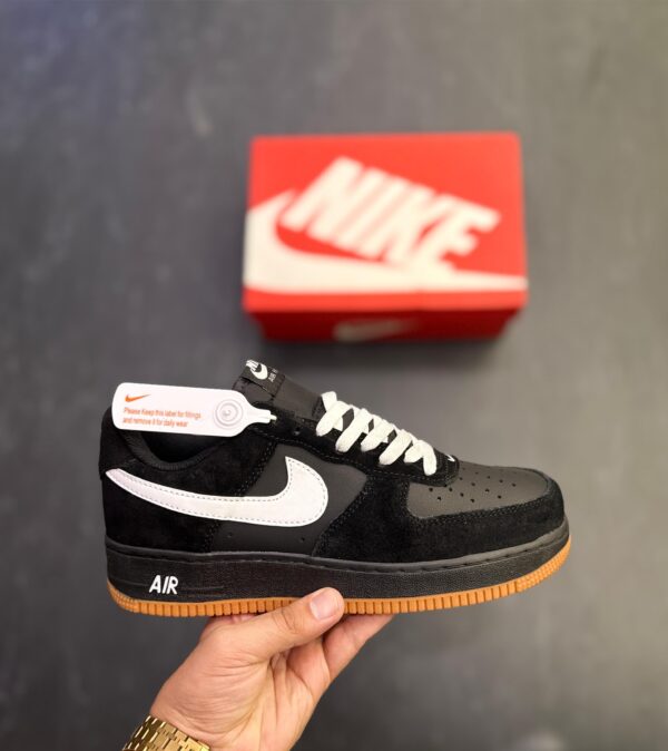 First Copy Nike Air Force 1 Black White Gum – Premium Men’s Sneakers - Image 2