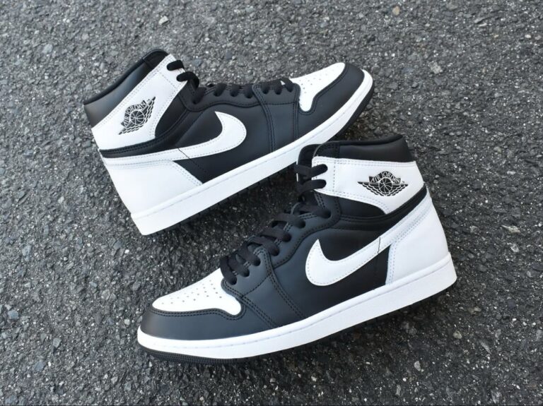 First Copy Nike Air Jordan 1 High OG Black White Semi UA (7)