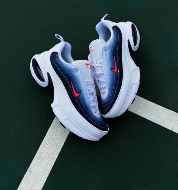 First Copy Nike Air Max Portal Trainers – White, Blue & Red - Image 2
