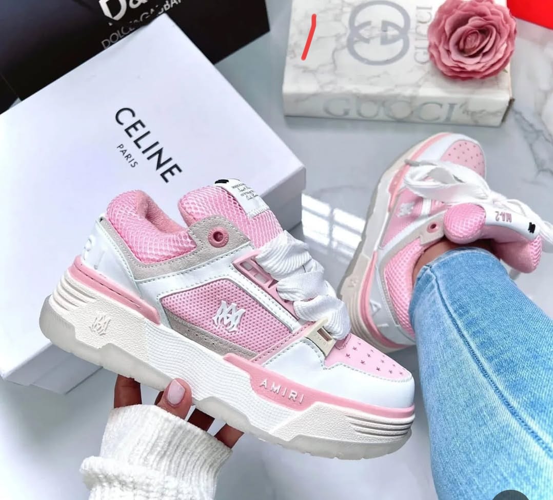 FIRST COPY Amiri MA-2 White/Pink For Woman - Image 2