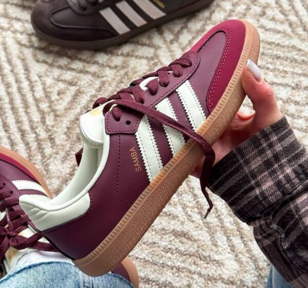 First Copy Adidas Originals Samba Maroon - Image 7