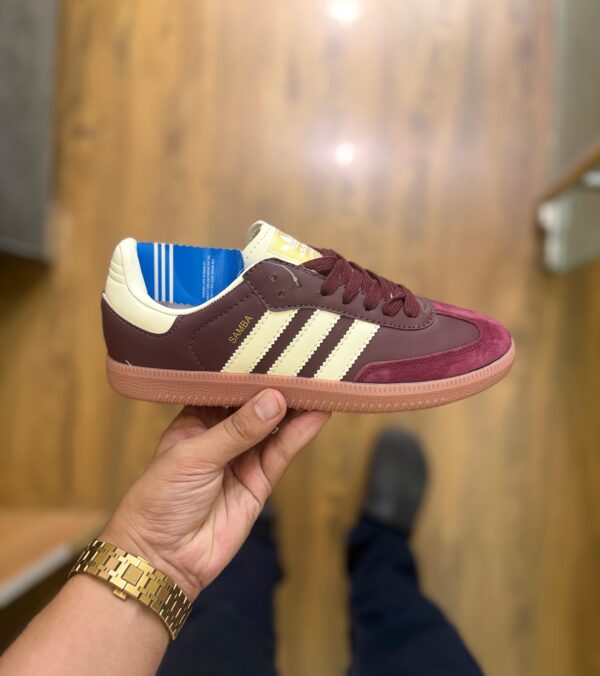 First Copy Adidas Originals Samba Maroon - Image 3