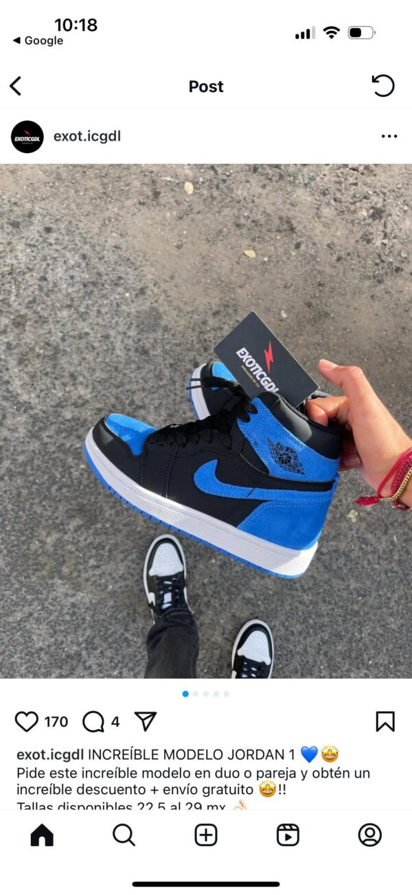 First Copy Air Jordans Retro 1 High Royal Reimagined - Image 7