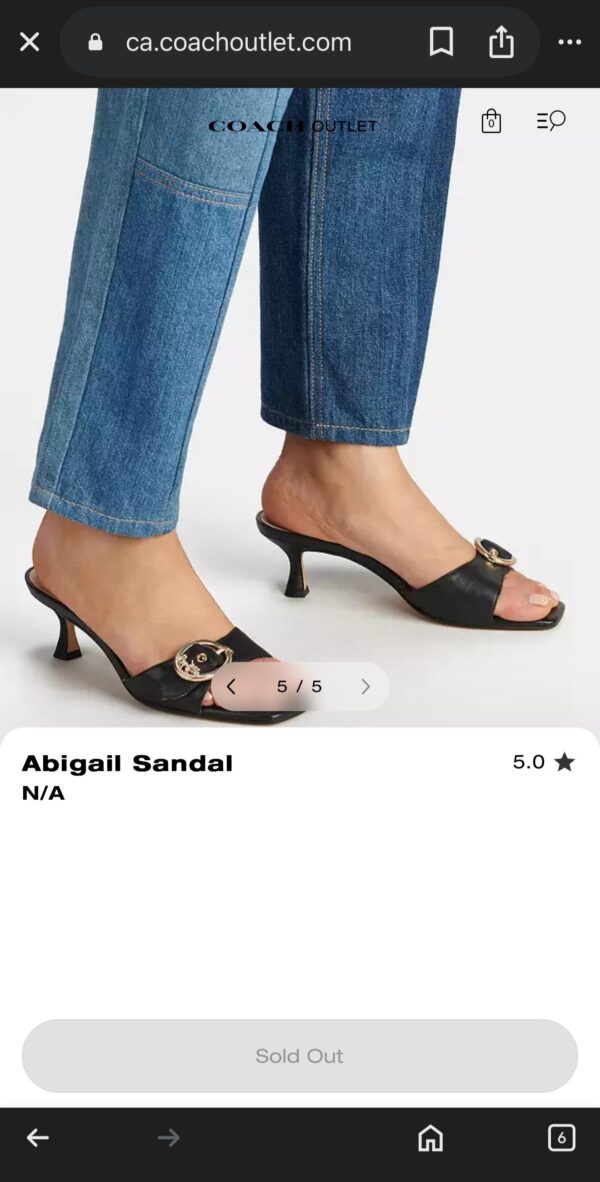 First Copy Coach Abigail Sandal - Image 2