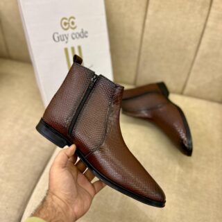 First Copy Croco Chelsea Boots for Men