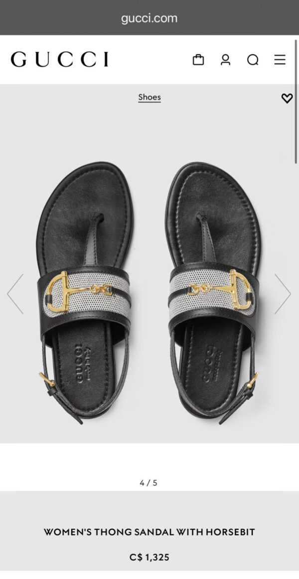First Copy Gucci Thongs Sandals for Women