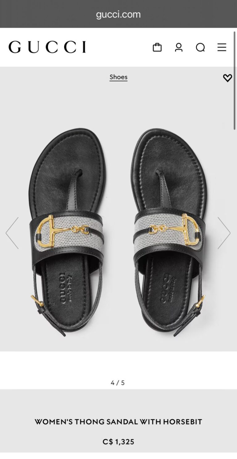First Copy Gucci Thongs Sandals for Women (2)