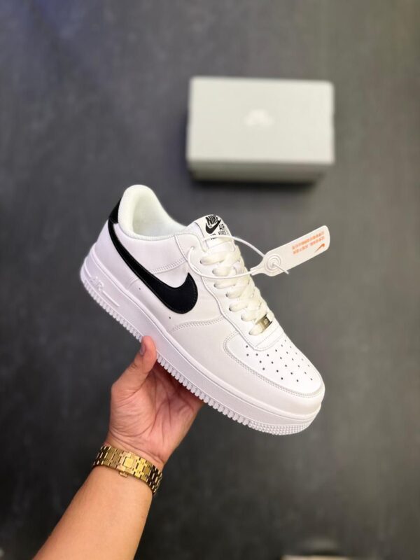 First Copy Nike Air Force One White Black Swoosh - Image 2