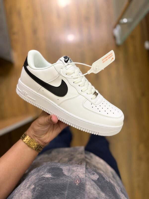 First Copy Nike Air Force One White Black Swoosh - Image 3